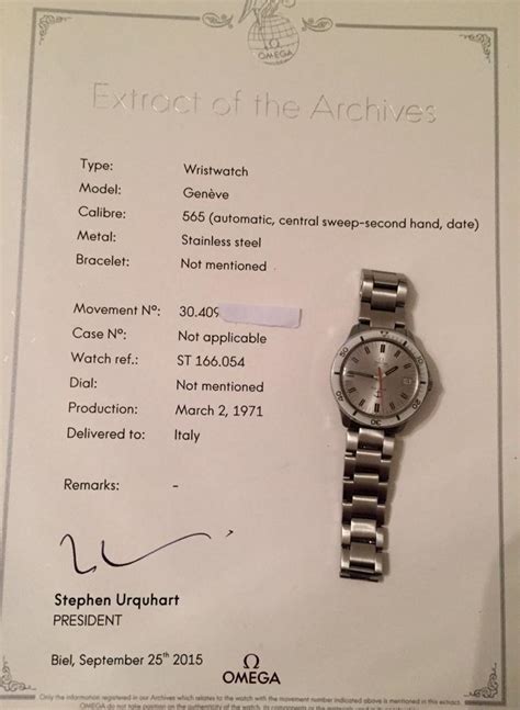 Estratto d'archivio Rolex : info 